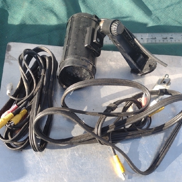 Black Security Camera with Cables - Picture 1 of 3